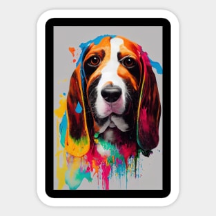 Vasset Hound Dog Pet Cute Adorable Animal Compagnon Sticker